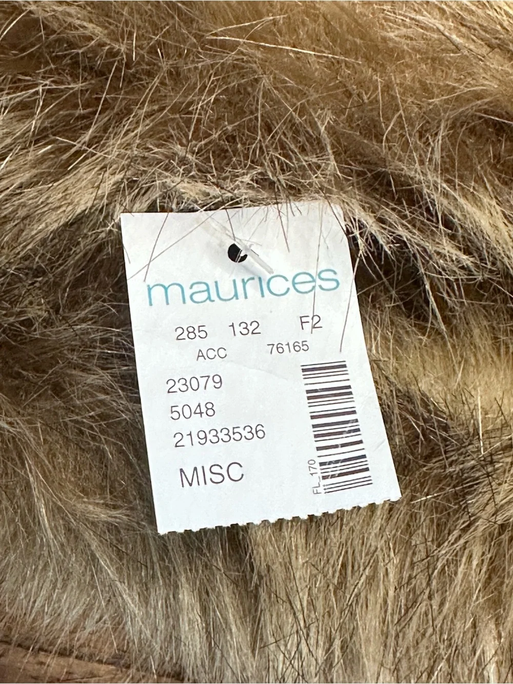 Maurices Cream Knit Scarf w/ Faux Fur Trim Cozy Winter Wrap Soft‎ infinite